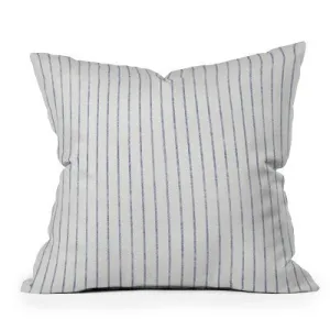 20" x 20" Holli Zollinger Aegean Wide Stripe Outdoor Throw Pillow Black - Deny Designs