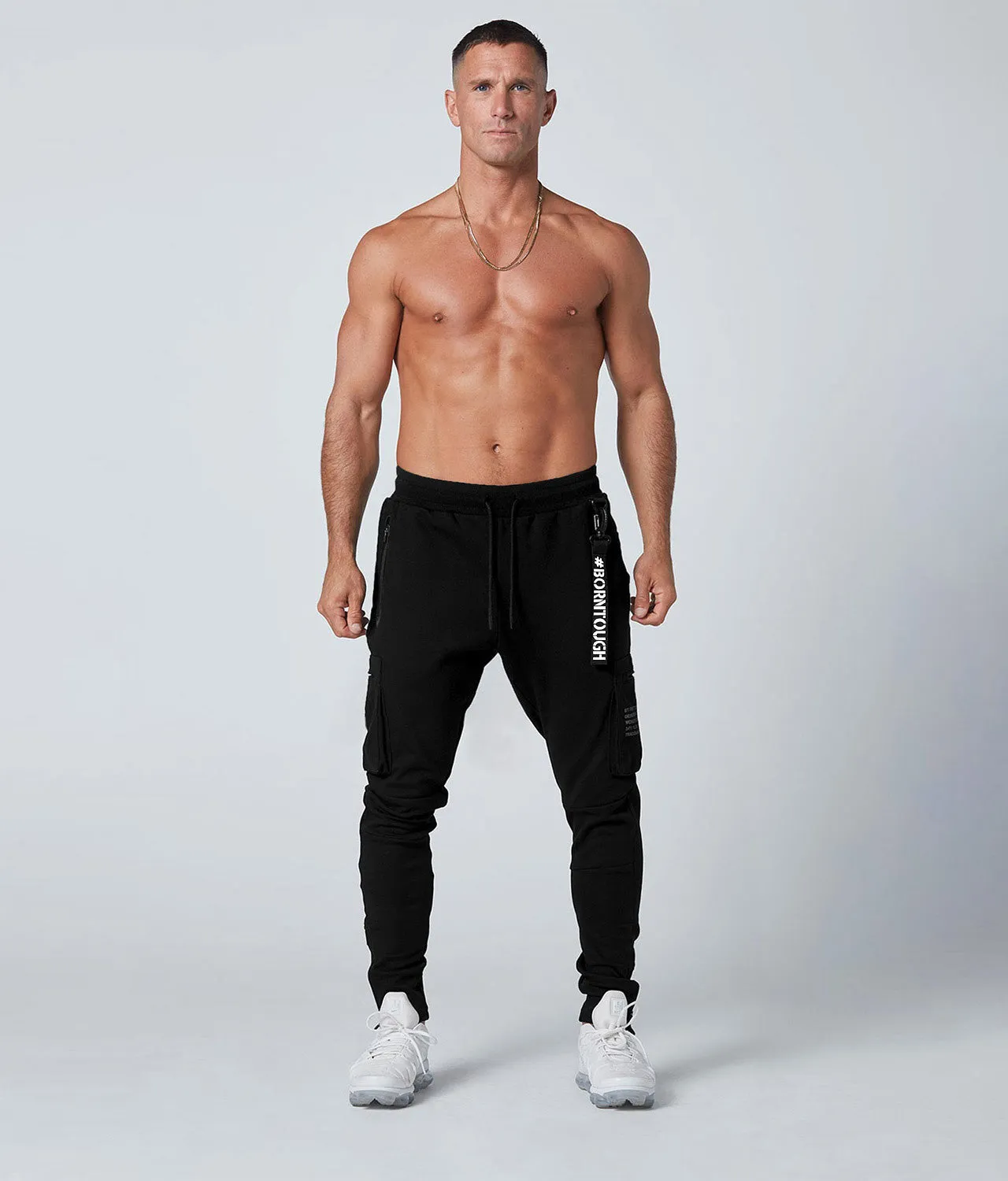 2100 . Viscose Fitted Jogger - Black