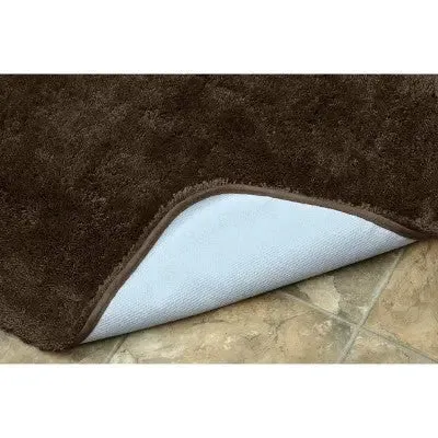 24"x40" Finest Luxury Ultra Plush Washable Nylon Bath Rug Chocolate - Garland