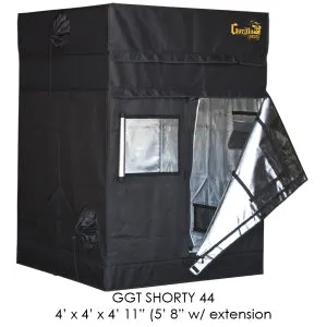 4'x4' Gorilla Grow Tent SHORTY w/ 9" Extension Kit