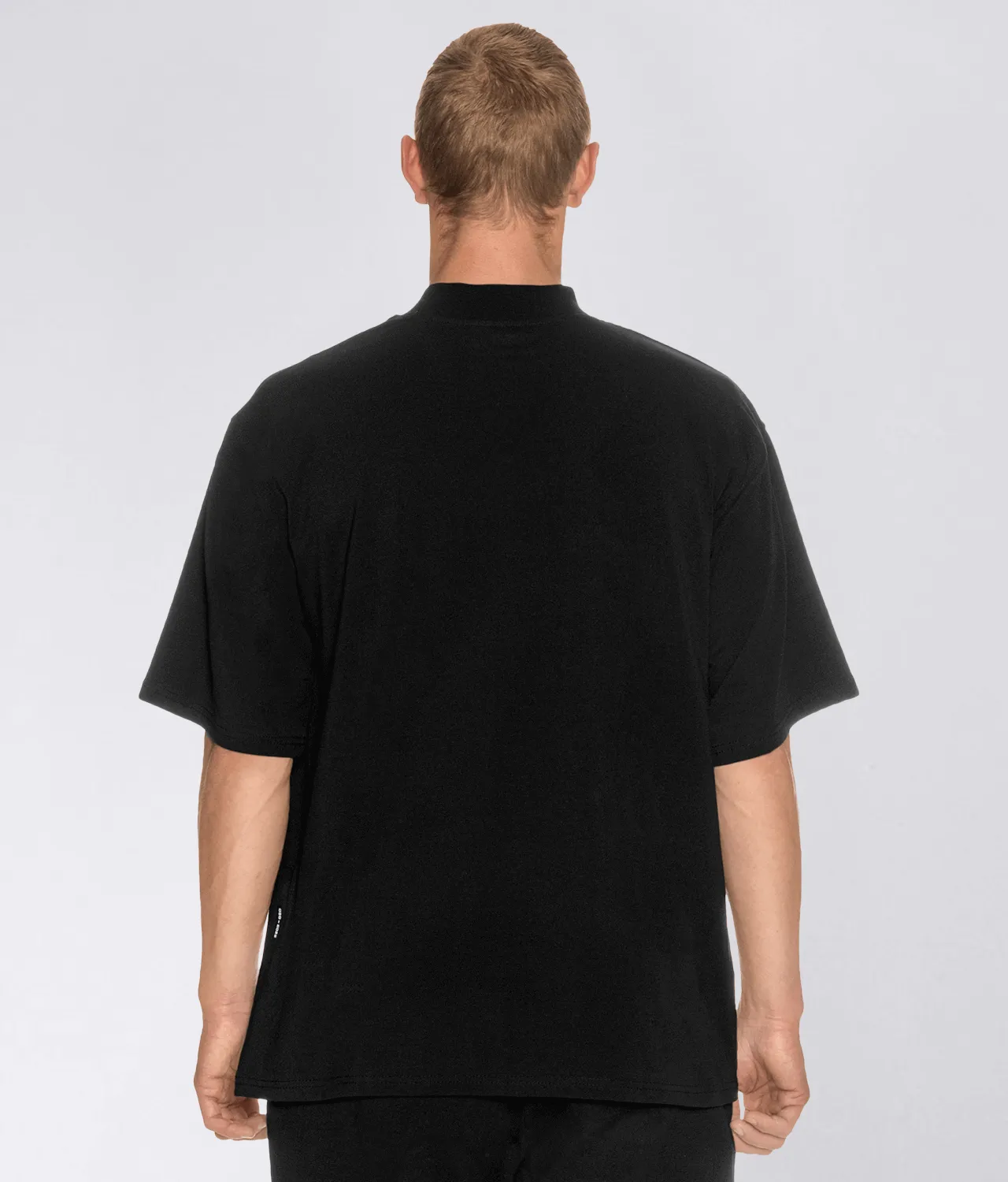 550 . Viscose Regular-Fit Over Size Shirt - Black