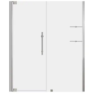 58-60 W x 72 H  Swing-Out Shower Door ULTRA-G Brushed Nickel