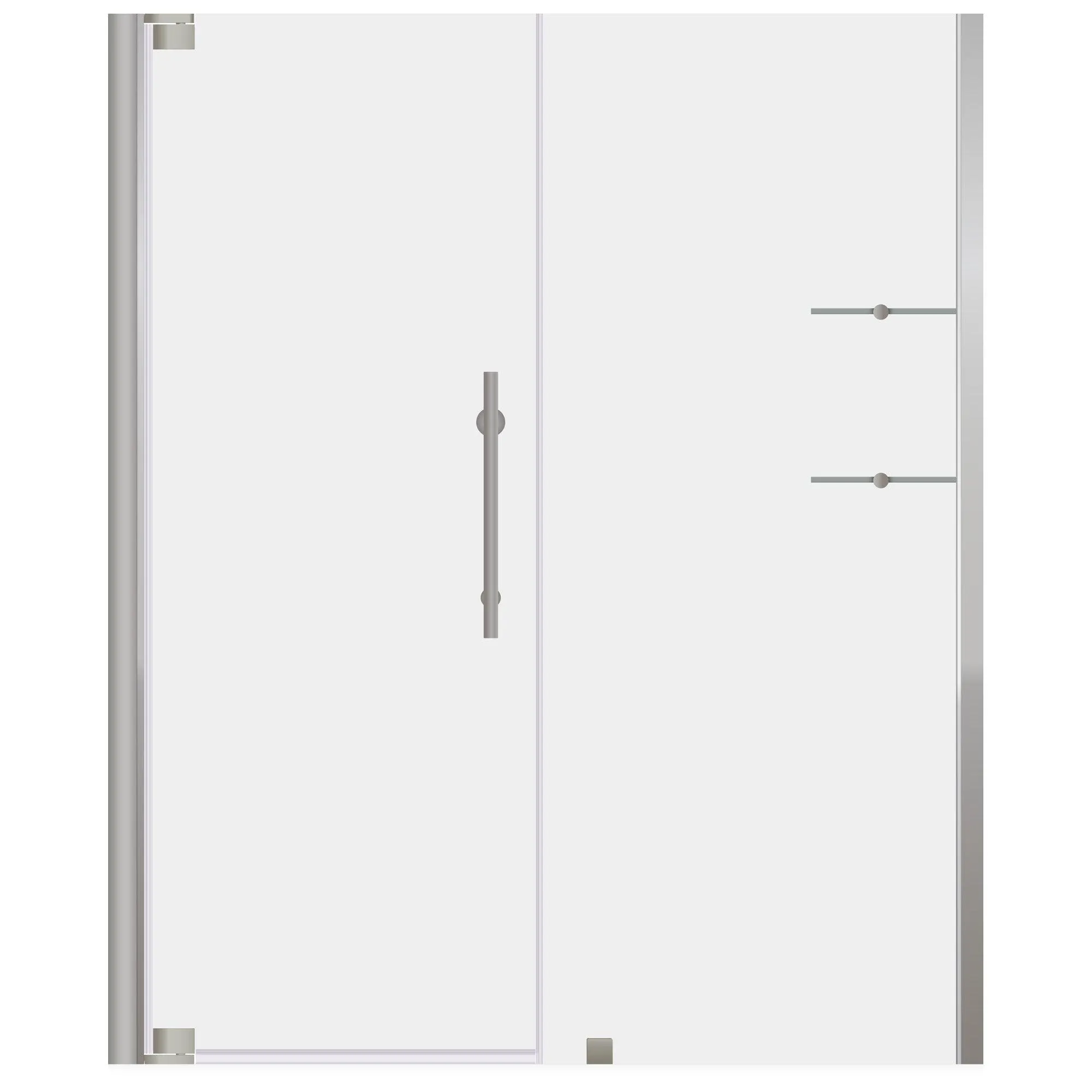 68-70 W x 72 H  Swing-Out Shower Door ULTRA-G Brushed Nickel