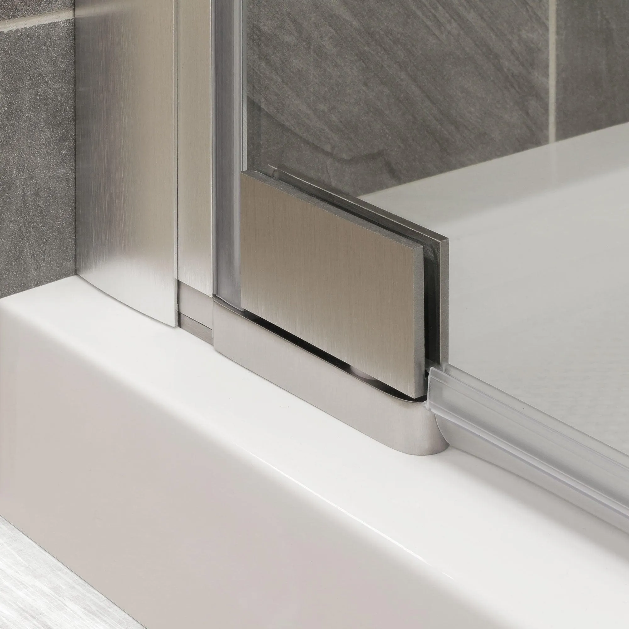 68-70 W x 72 H  Swing-Out Shower Door ULTRA-G Brushed Nickel