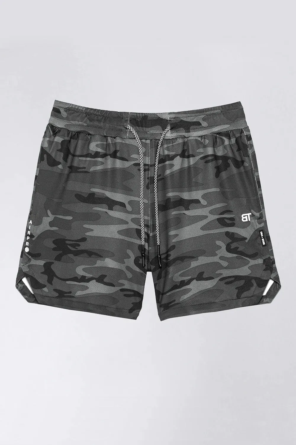 8100 . AirPro Regular-Fit Shorts - Grey Camo