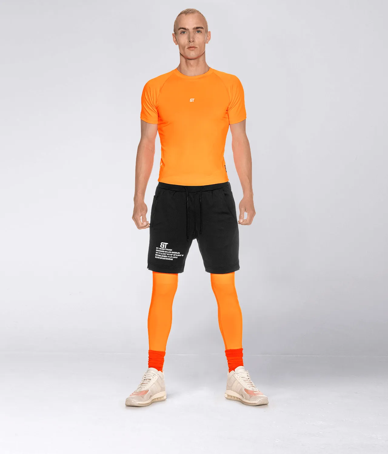 9500 . Compression Regular-Fit Pants - Orange