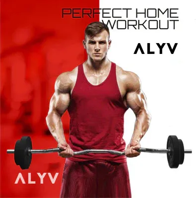 ALYV 20 kg Premium Steel Plate with ,One 4 Ft Plain and 1 Pair DM Rods Home Gym