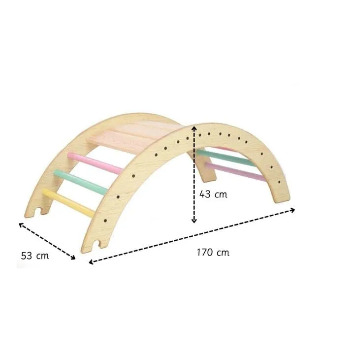 Ariro Toys Pikler Climbing Arch- Semi Colored