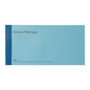 Banns of Marriage Certificates for Church Records