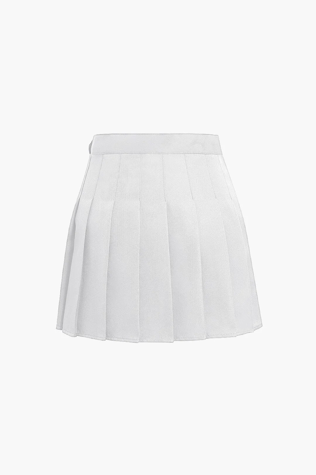 Basic Pleated Mini Skirt