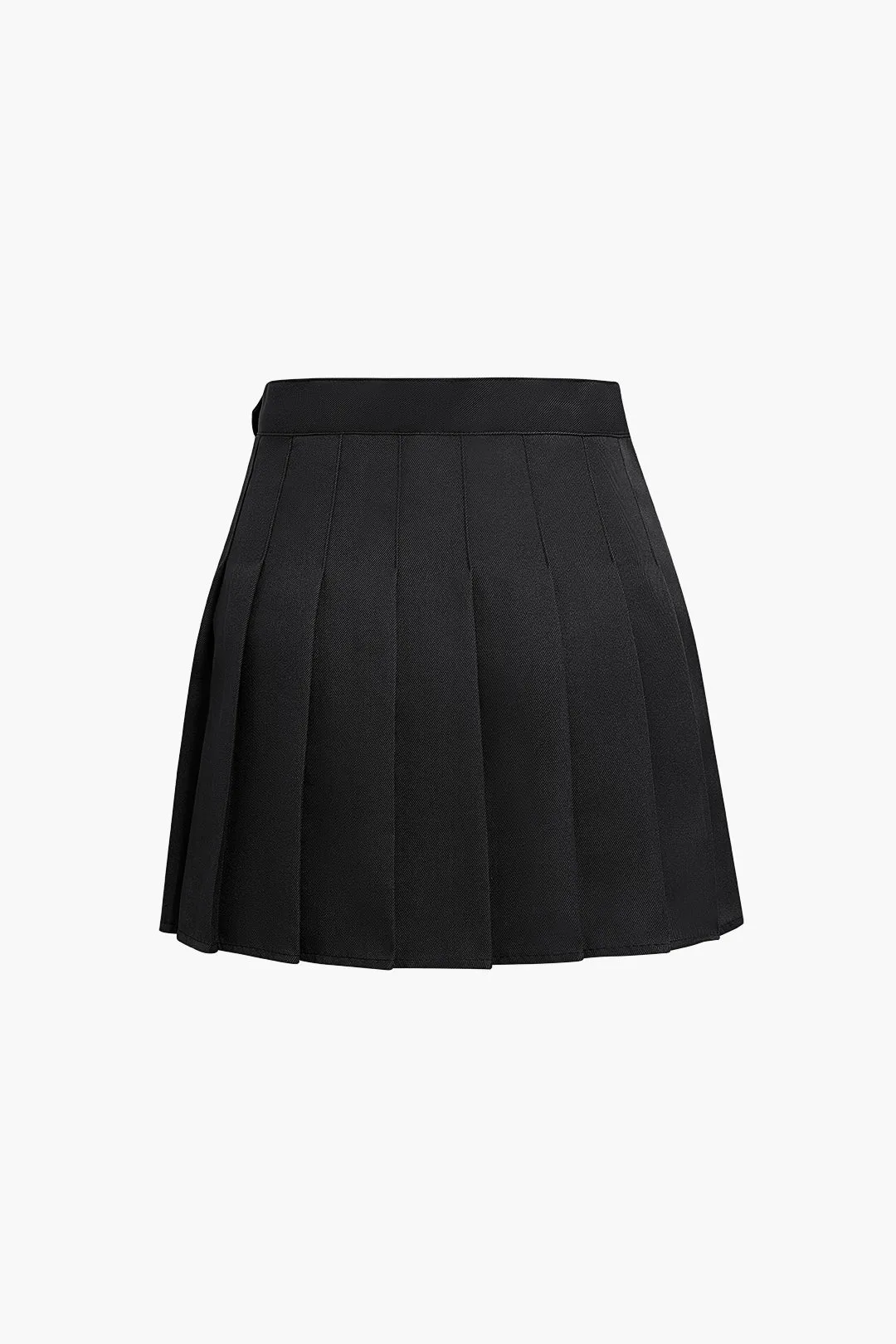 Basic Pleated Mini Skirt