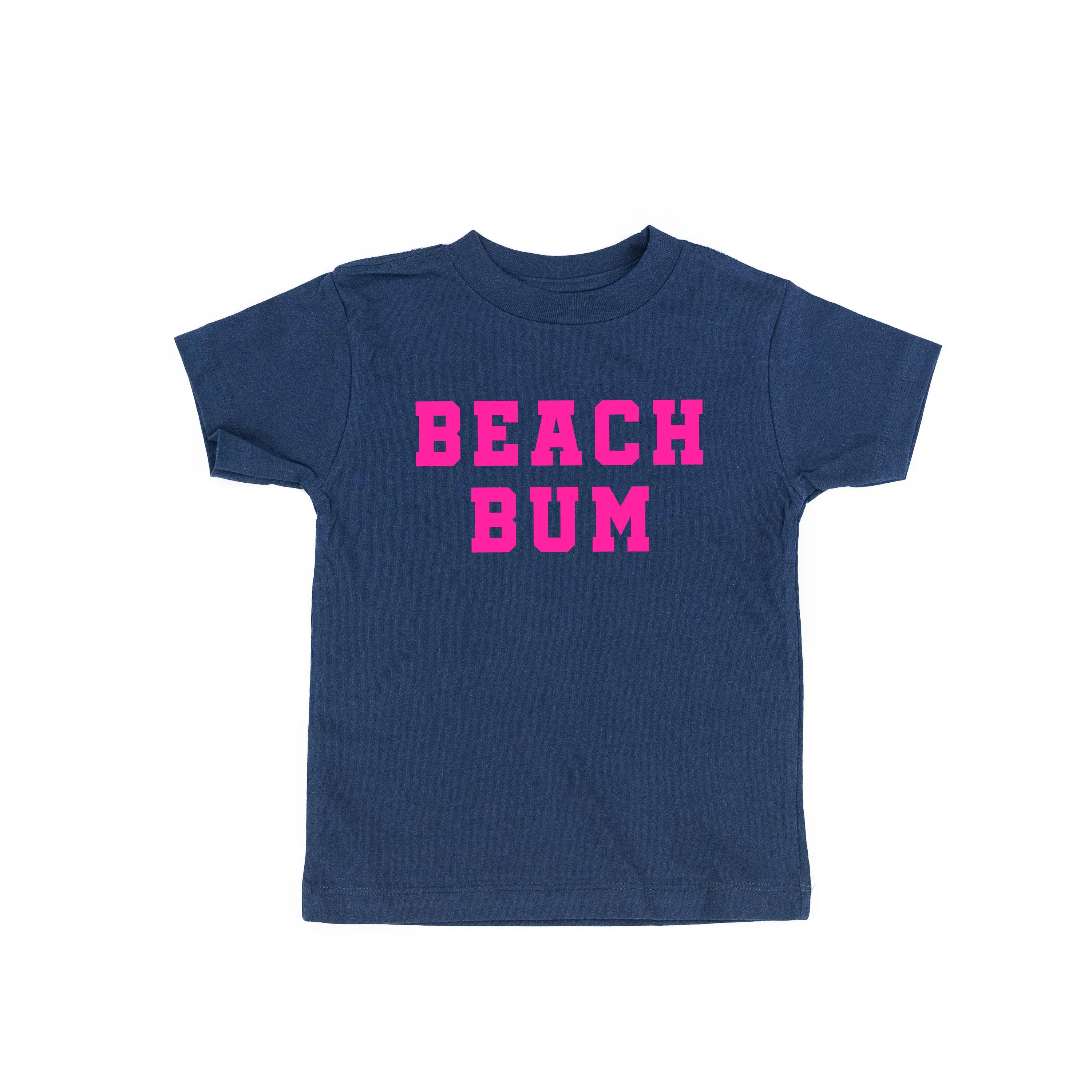 BEACH BUM DESIGN FRONT / OCEAN SUNSET BACK - Short Sleeve Child Shirt