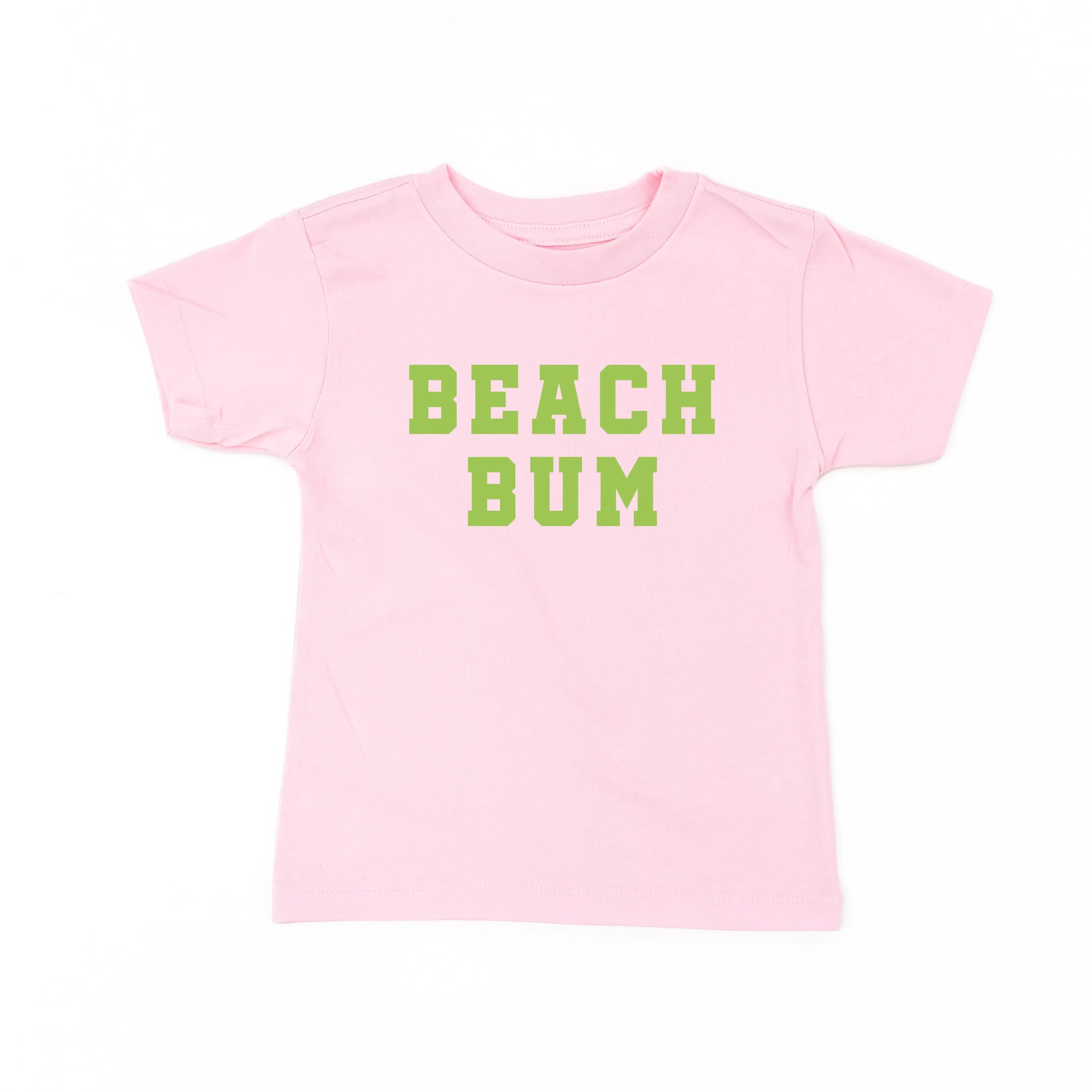 BEACH BUM DESIGN FRONT / OCEAN SUNSET BACK - Short Sleeve Child Shirt