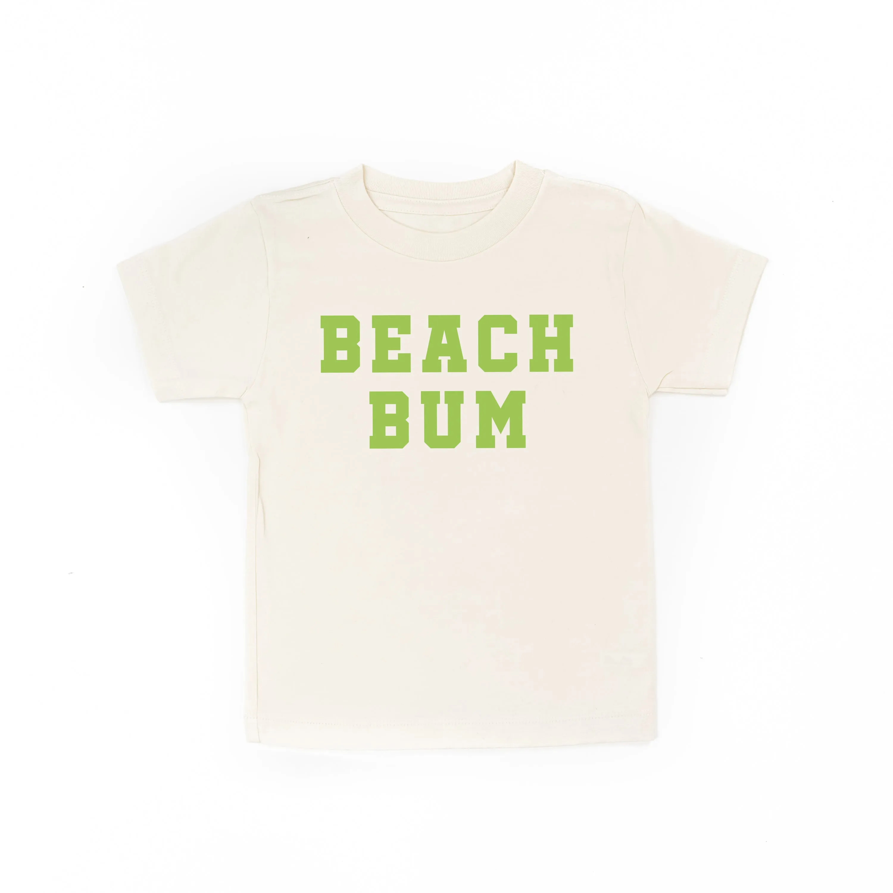 BEACH BUM DESIGN FRONT / OCEAN SUNSET BACK - Short Sleeve Child Shirt