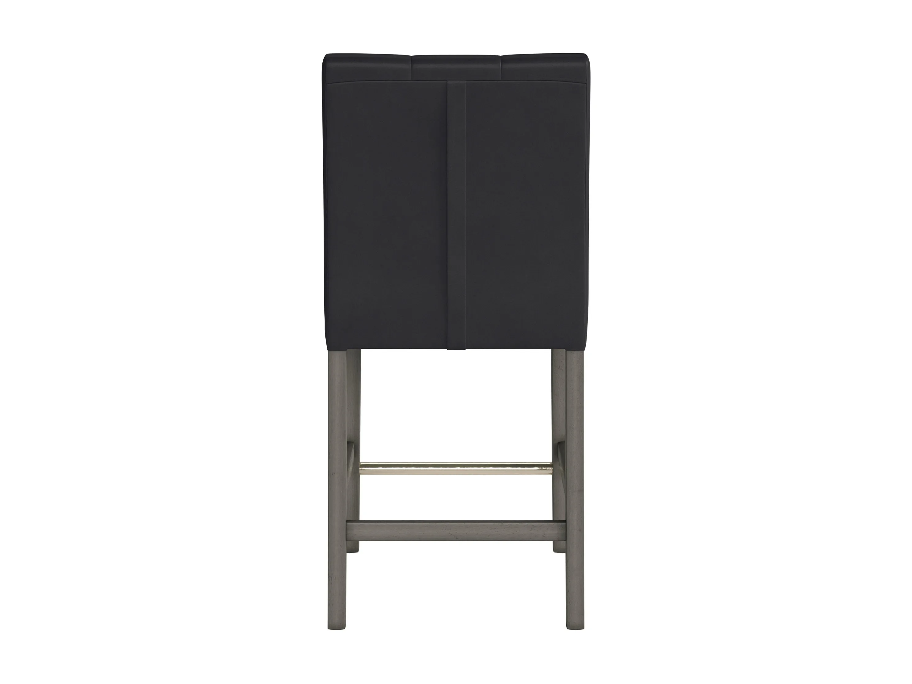 Black Vegan Leather Counter Height Stool