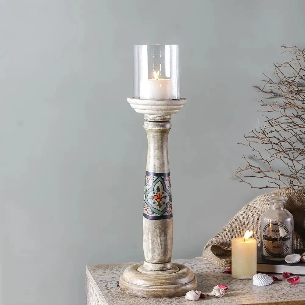 Brunhild Handpainted Candle Holder