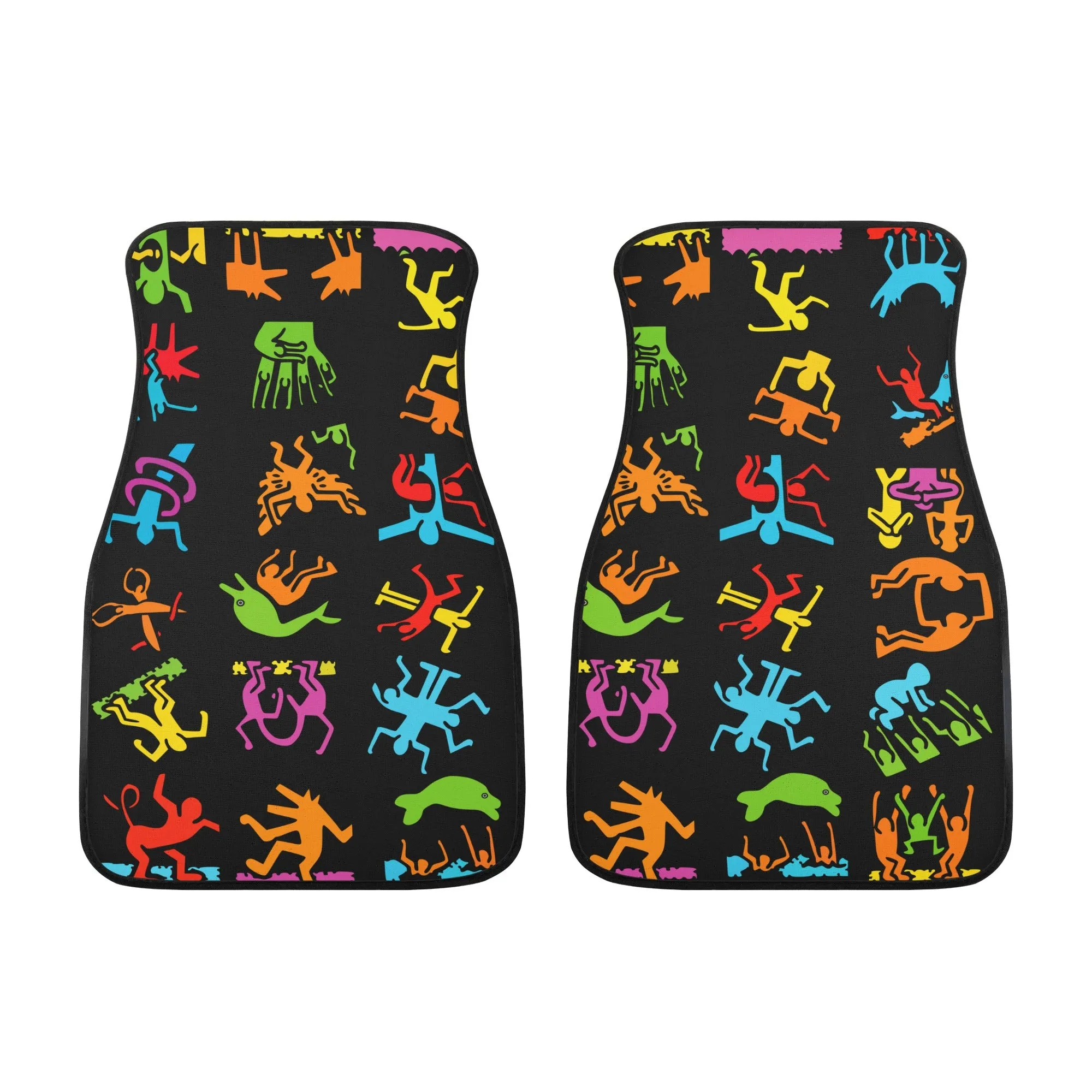 Car Floor Mats | Set of 2 | Universal size | All Weather proof | Affordable | Washable-Haring Style