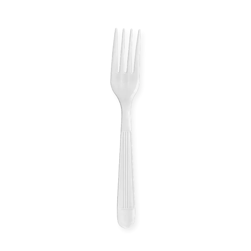 CCF Bulk Heavy Weight PP Plastic Fork - White 1000 Pieces/Case