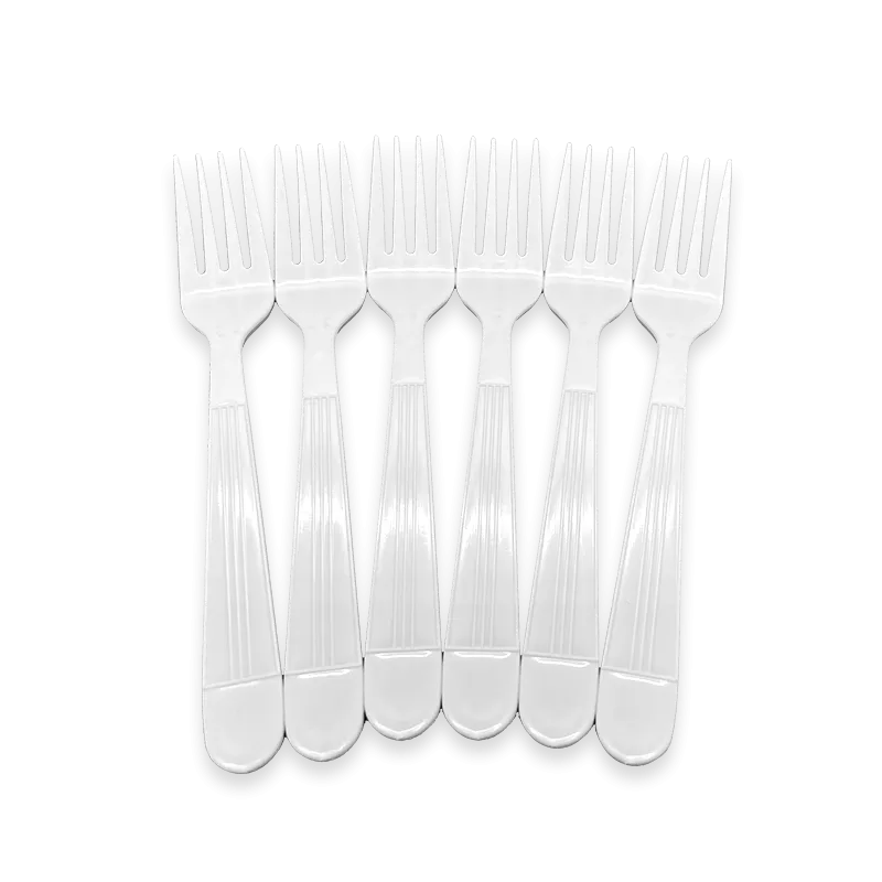 CCF Bulk Heavy Weight PP Plastic Fork - White 1000 Pieces/Case