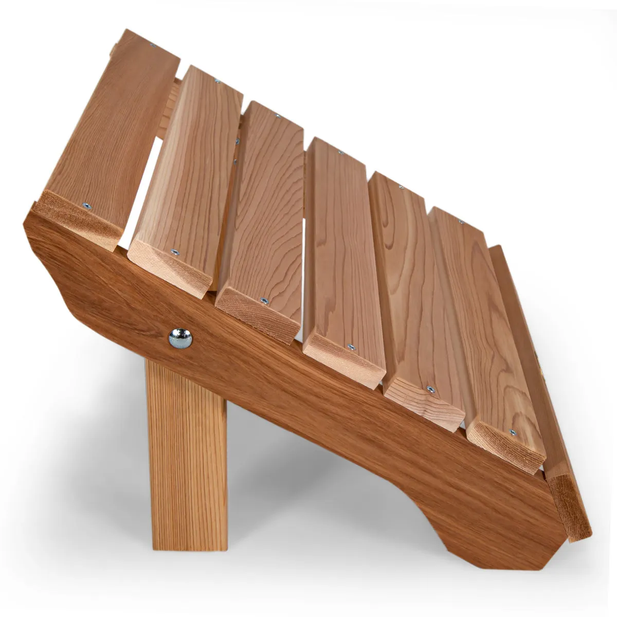 Cedar Adirondack Ottoman - Handcrafted In Canada With Rot Resistant, Untreated, Western Red Cedar.