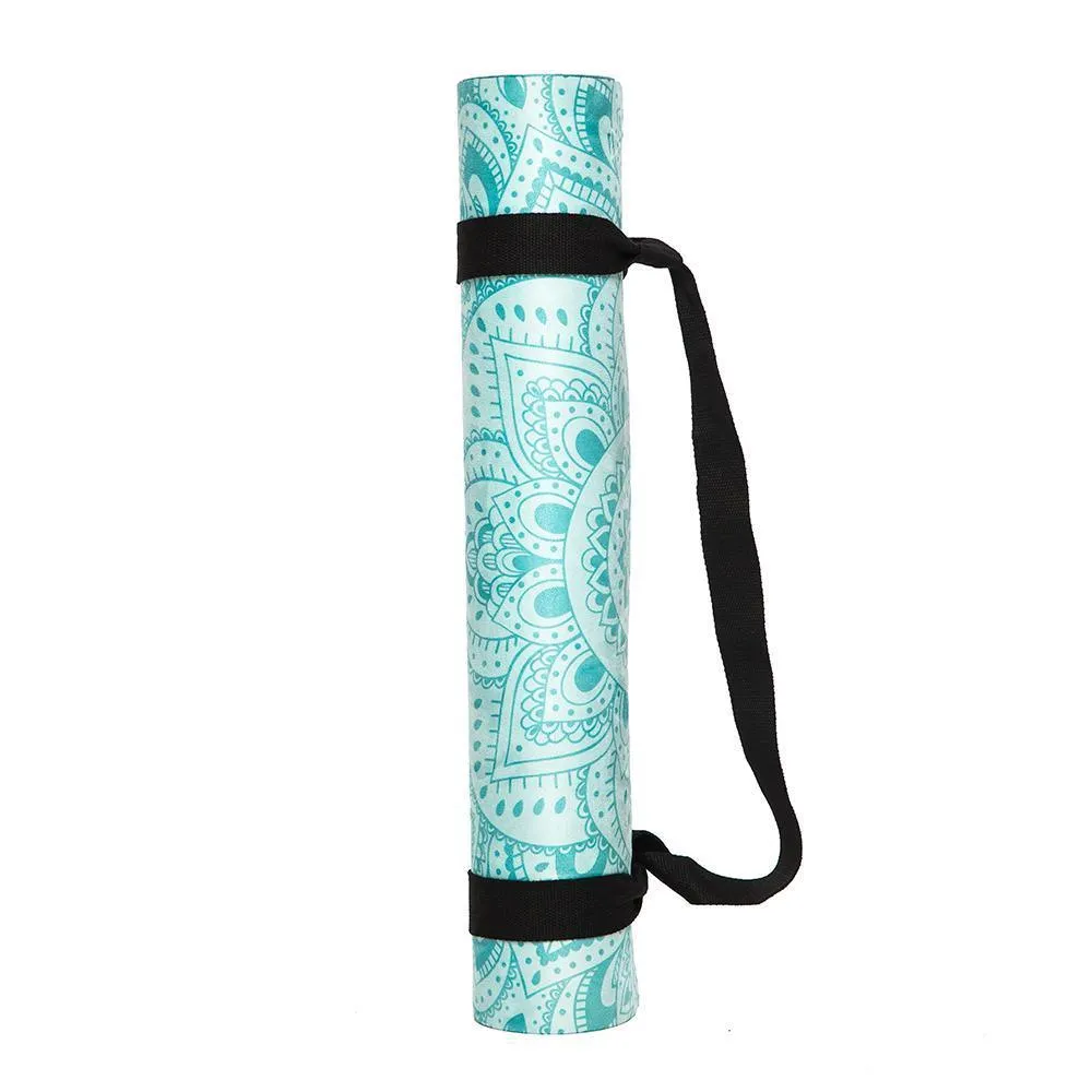 Combo Yoga Mat: 2-in-1 (Mat   Towel) - Mandala Turquoise