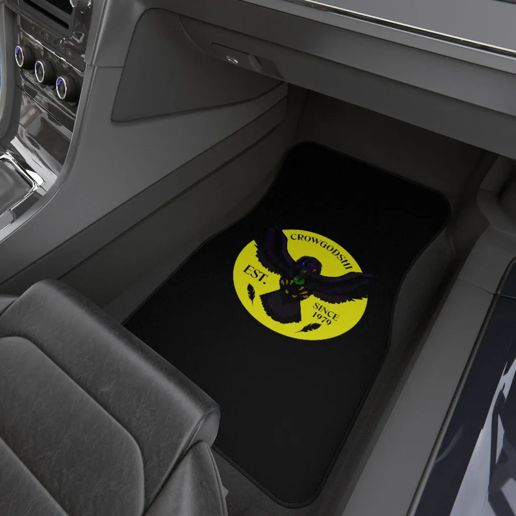 Crowgodshi Car Mats (2x Front), YELLOW