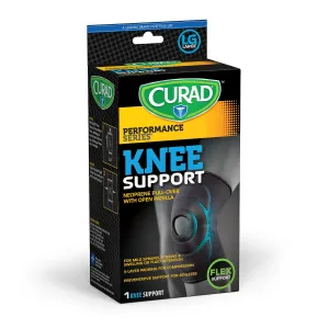 CURAD Neoprene Pull-Over Knee Supports with Open Patella