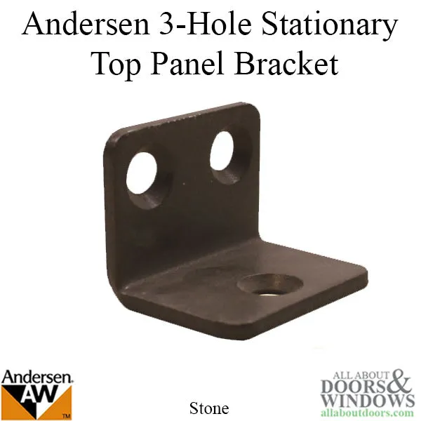 Discontinued 3 Hole Stationary Top Panel Top Bracket - Stone