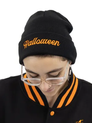 Embroidered Halloween Beanie