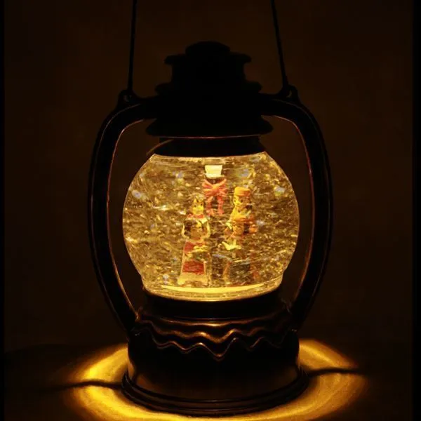 FAMILY CAROLING GLOBE LANTERN