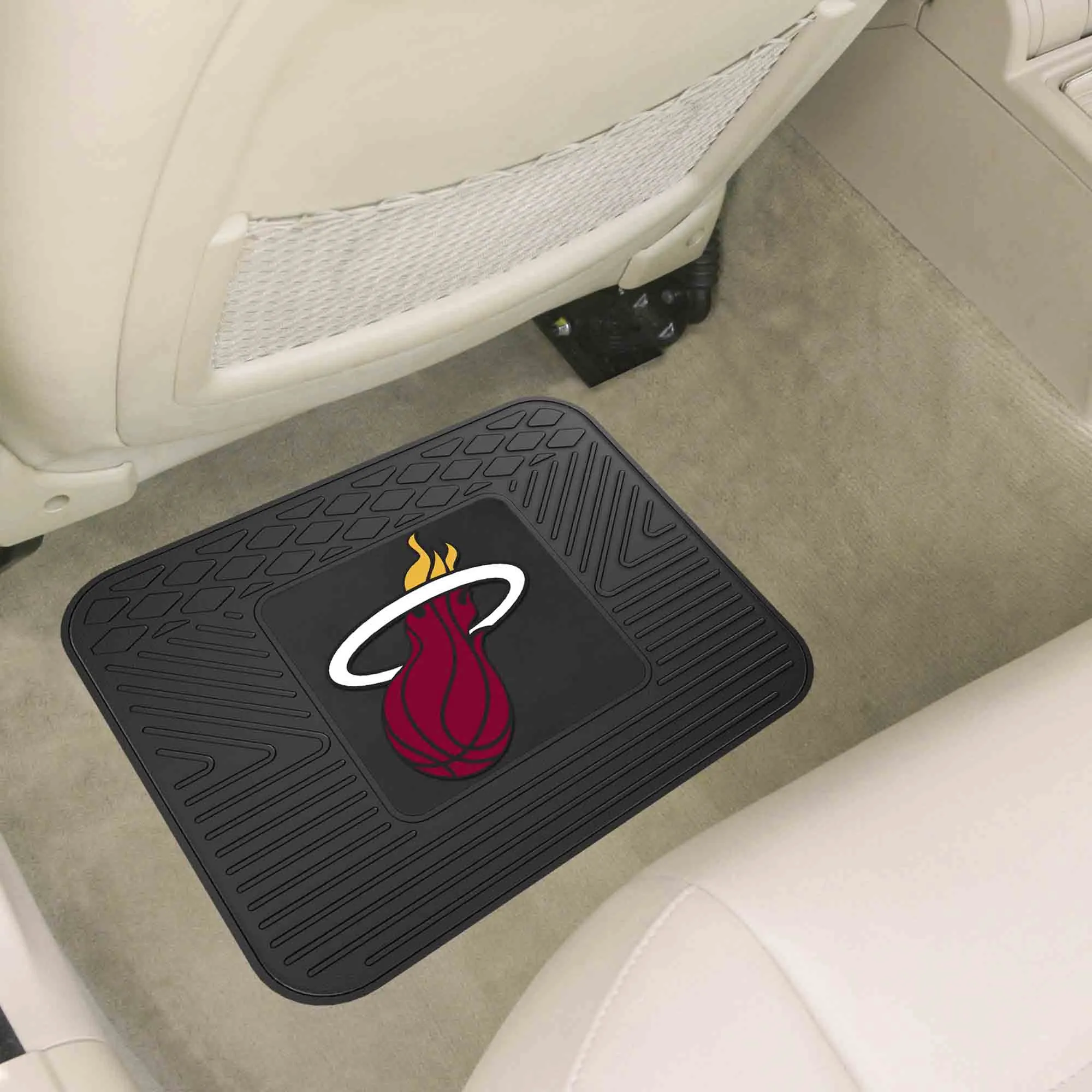 Fanmats Miami Heat Back Seat Car Utility Mat - 14" x 17"