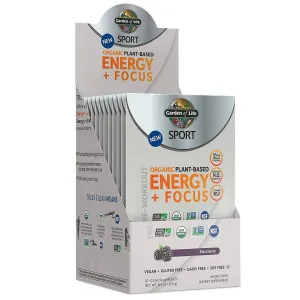 Garden of Life Sport Organic Plant-Based Energy   Focus 12 Count