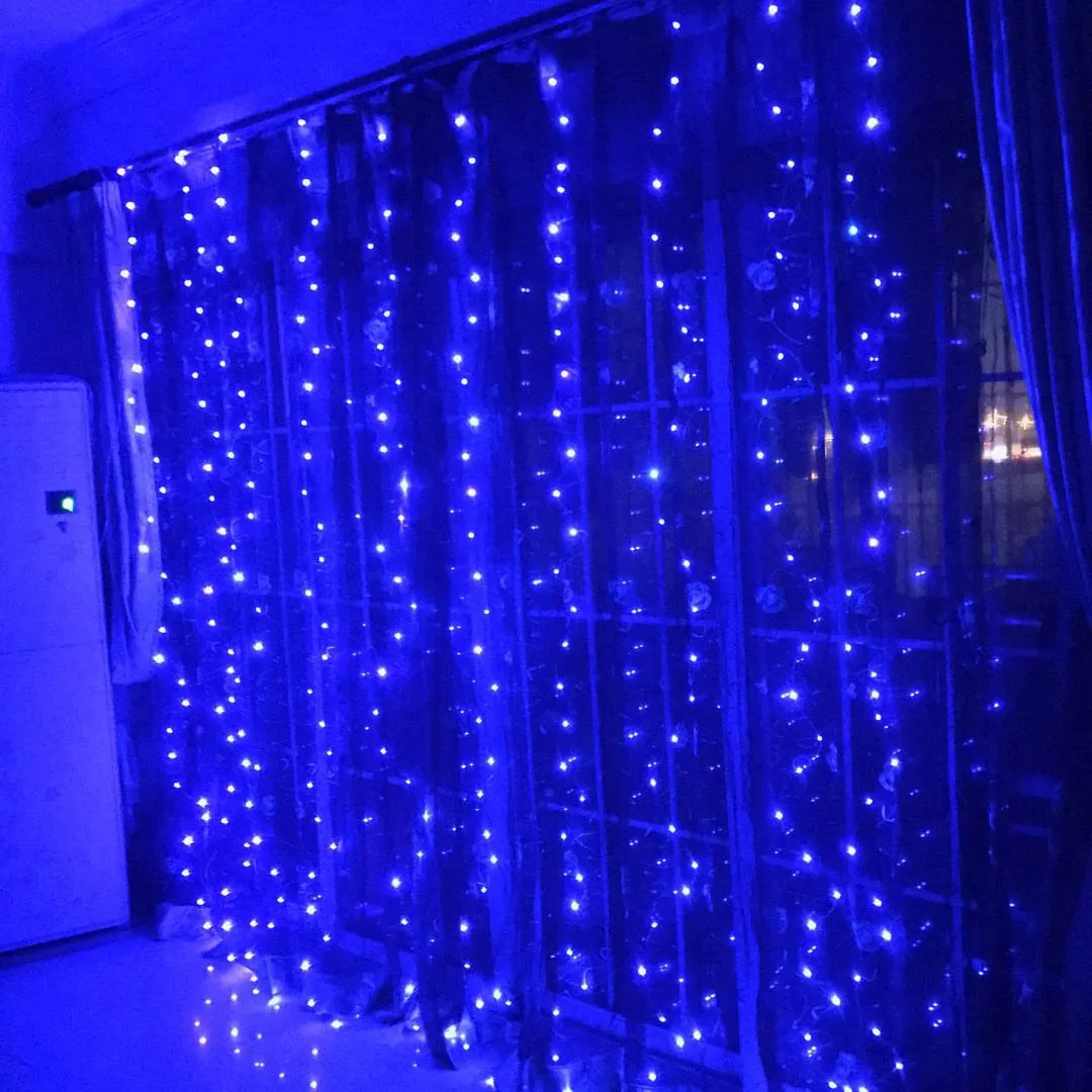 Garland Curtain for Room New Year's Wedding Christmas Lights Decorations Curtains For Home Festoon Led Light Decor Fairy Lights