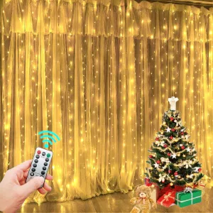 Garland Curtain for Room New Year's Wedding Christmas Lights Decorations Curtains For Home Festoon Led Light Decor Fairy Lights