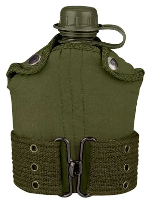 G.I. Type Plastic Canteen & Pistol Belt Kit