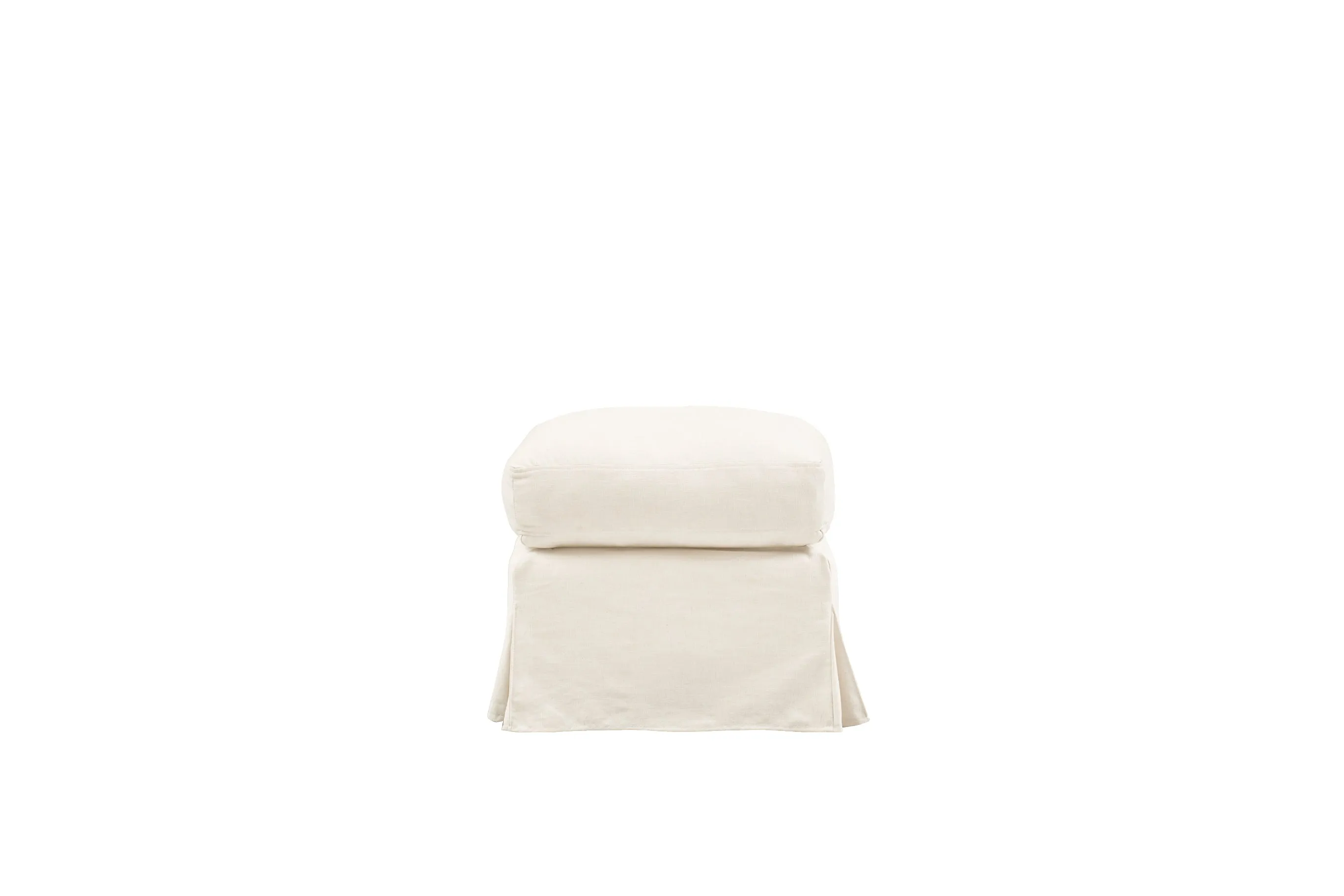 Kate | Footstool Extra Loose Cover | Capri Linen