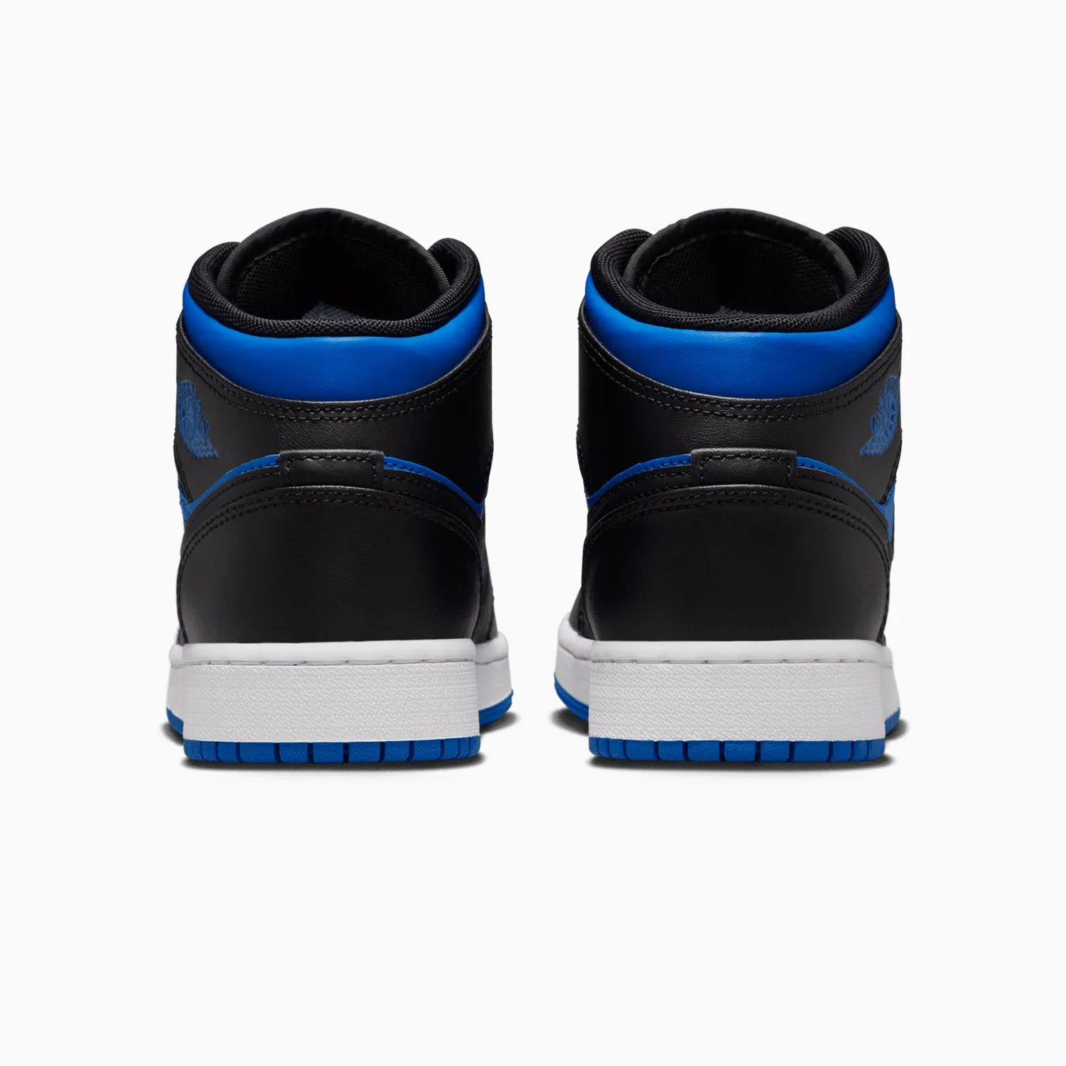 Kid's Air Jordan 1 Mid "Black Royal Blue" Grade School