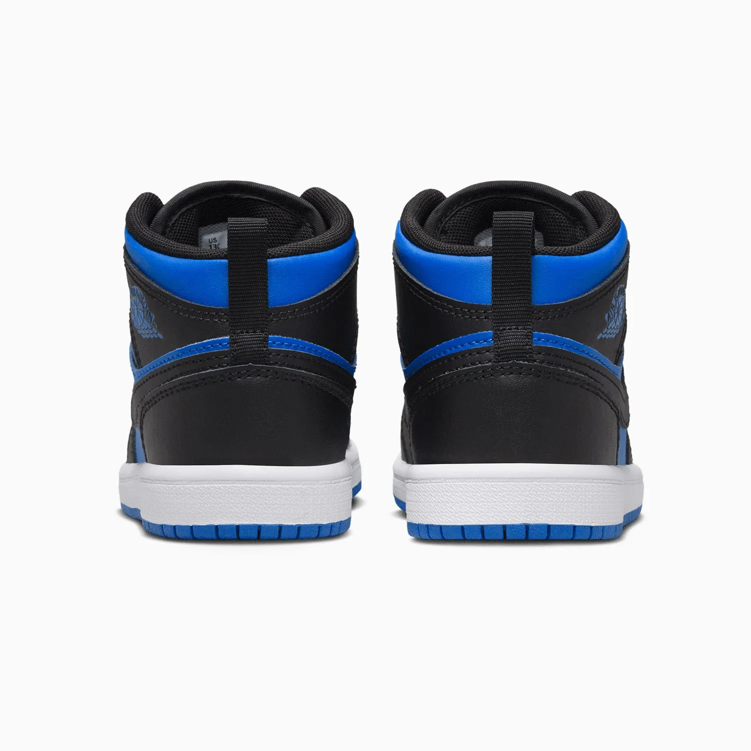 Kid's Air Jordan 1 Mid "Black Royal Blue" Pre School