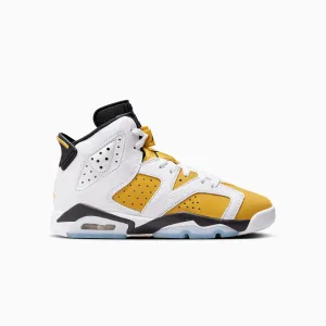 Kid's Air Jordan 6 Retro "Yellow Ochre" Grade School