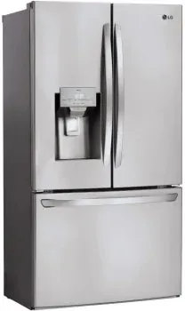 LG LRFS28XBS 28 cu.ft 3 Door French Door, Standard Depth, Ice and Water with Single Ice