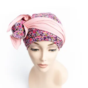 Liberty Head Wrap Reversible Cleo Pink