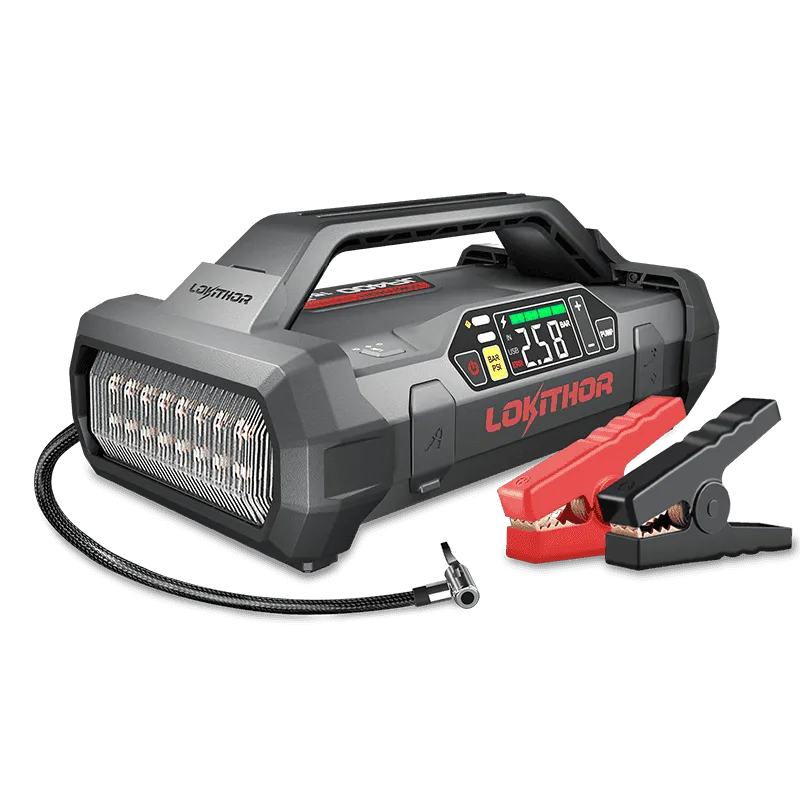 LOKITHOR JA400 Jump Starter with Air Compressor 60W Two-way Fast Charging 1750Amp