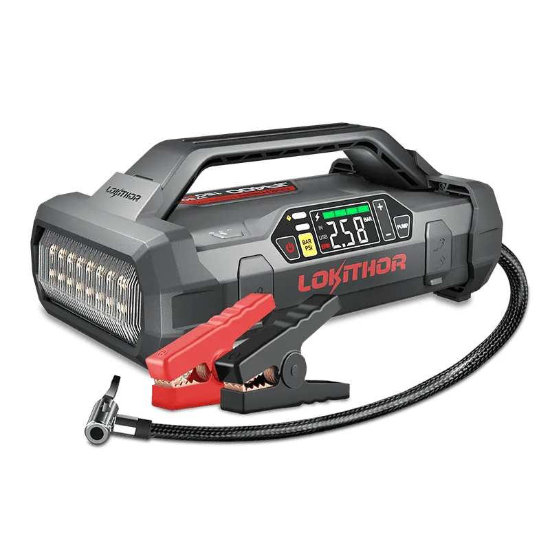 LOKITHOR JA400 Jump Starter with Air Compressor 60W Two-way Fast Charging 1750Amp