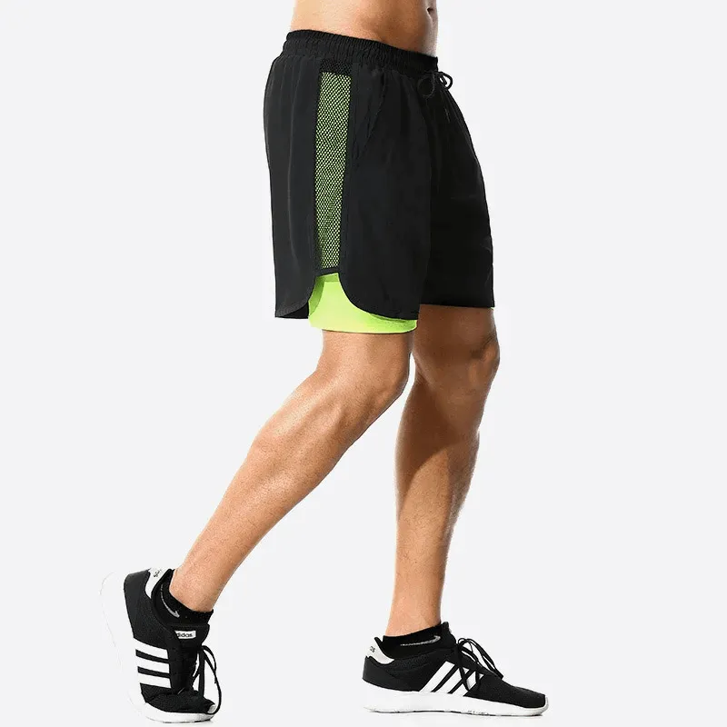 Mesh Men's Running Shorts with Elastic Liner - SF2161