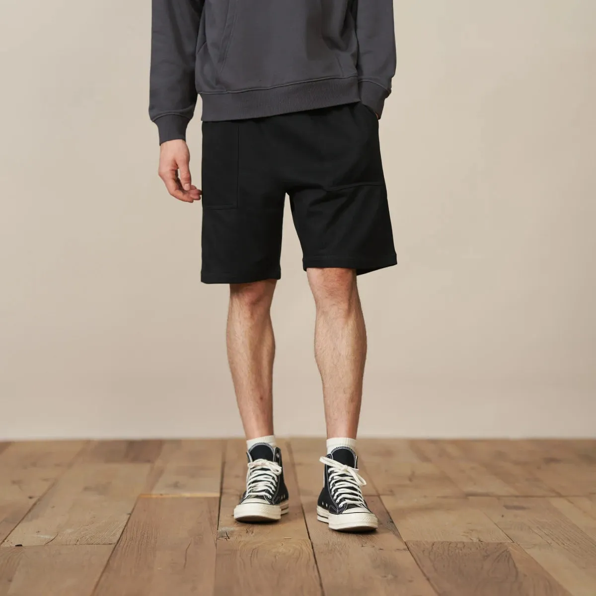 Oversize Jogger Shorts with Pockets - Gym Athletic Sweatpants