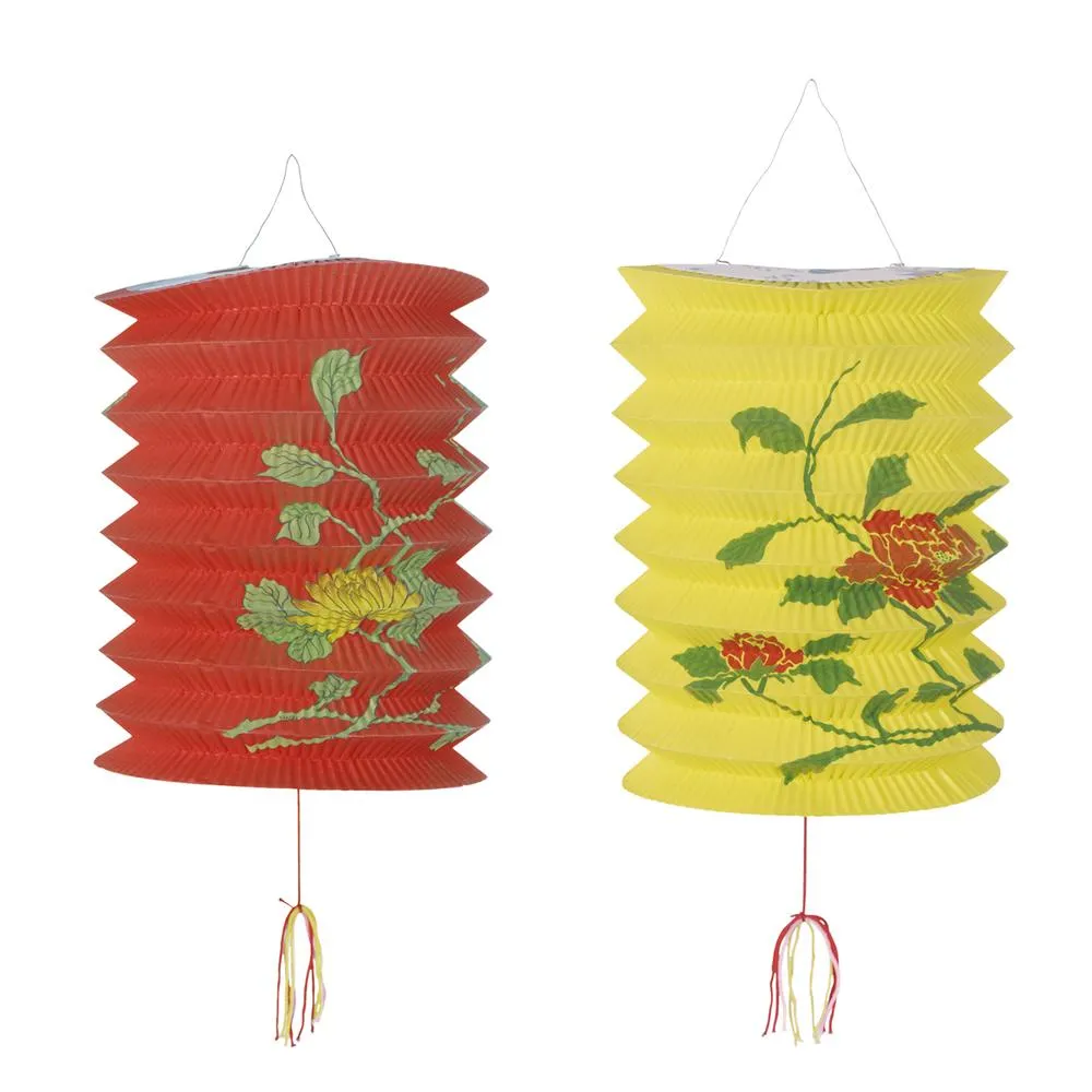 Red and Yellow Lunar New Year Lanterns 2ct