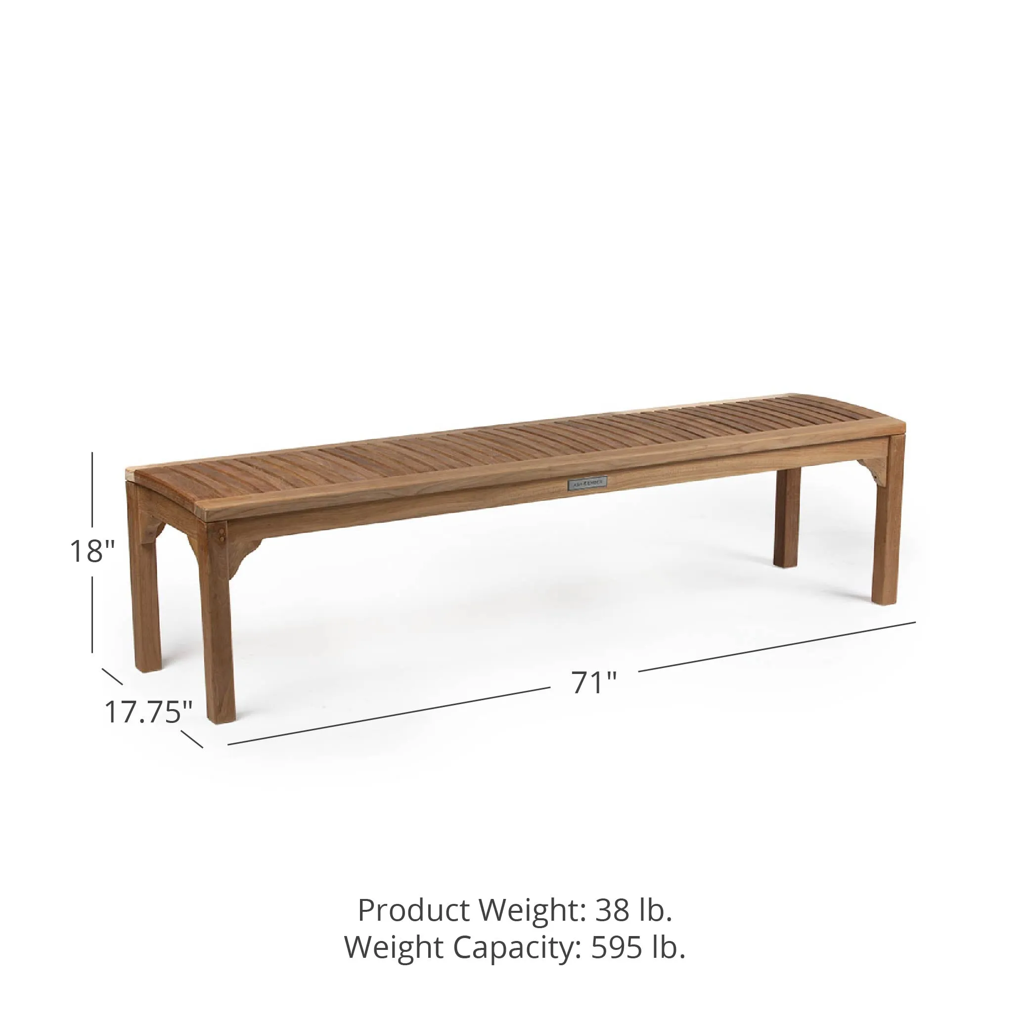 Sage Grade A Teak Backless Benches