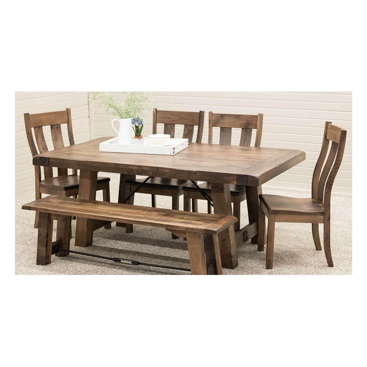 Settler's Trestle Dining Bench