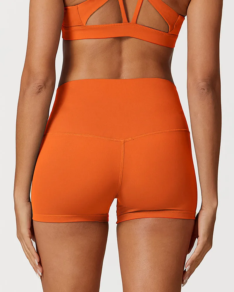 Soft Stretch High Waist Active Shorts