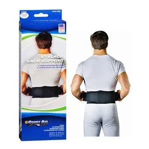 Sportaid Durofoam Back Belt, 6", Black, X-Large